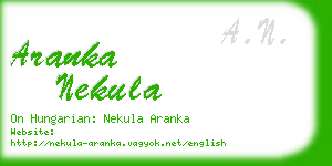 aranka nekula business card